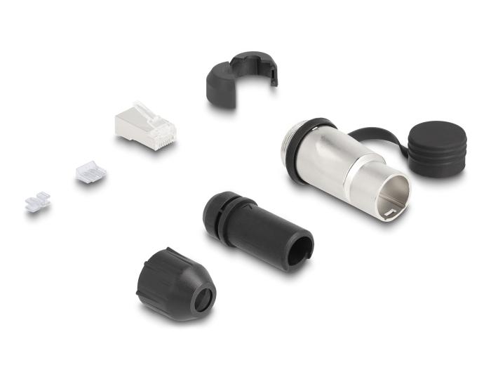 RJ45-connector Cat.6A voor zelfmontage met robuuste kabelinvoerbehuizing
