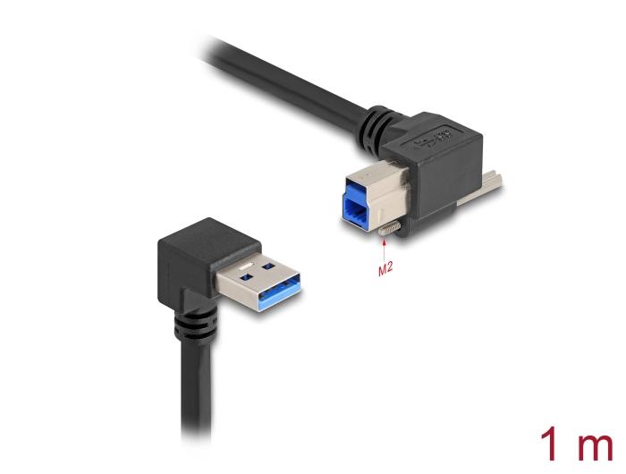 Delock USB 5 Gbps Kabel USB Type-A Stekker 90 naar beneden afgeknikte naar USB