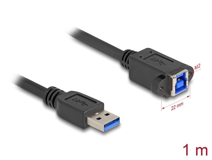 Delock USB 5 Gbps Kabel USB type-A stekker naar USB type-B connector voor inbouw 1