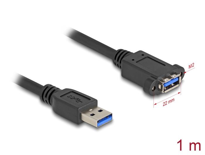 Delock USB 5 Gbps Kabel USB type-A stekker naar USB type-A aansluiting voor inbouw 1