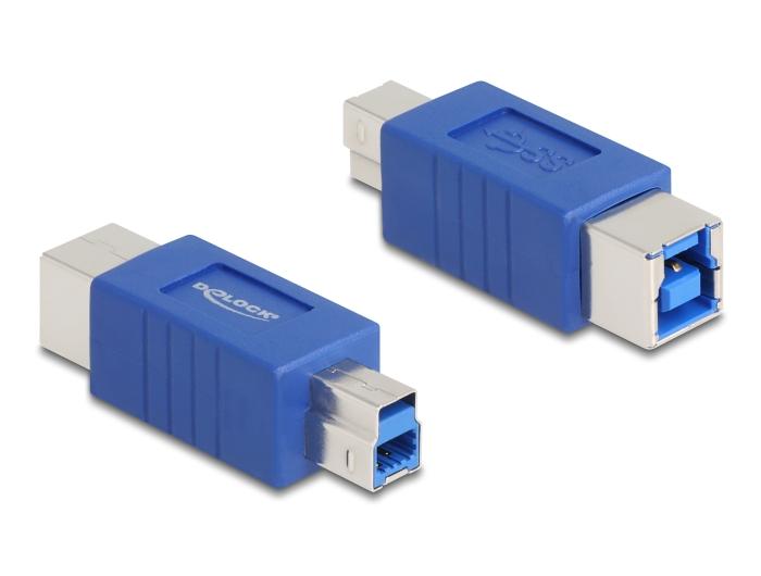 Delock USB 5 Gbps Adapter USB type-B stekker naar connector poortschoner
