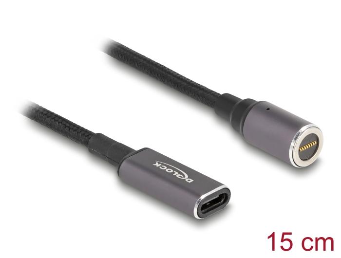 Delock Notebook-laadkabel USB Type-C™-aansluiting naar magnetische 8-pins connector