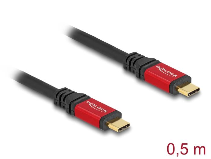 Delock USB 20 Gbps Kabel USB Type-C™ Stekker naar Stekker PD 3.0 100 W E-M