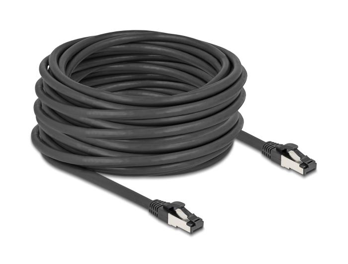 Delock RJ45 Netwerkkabel Cat.8.1 S/FTP 15 m tot 40 Gbps zwart