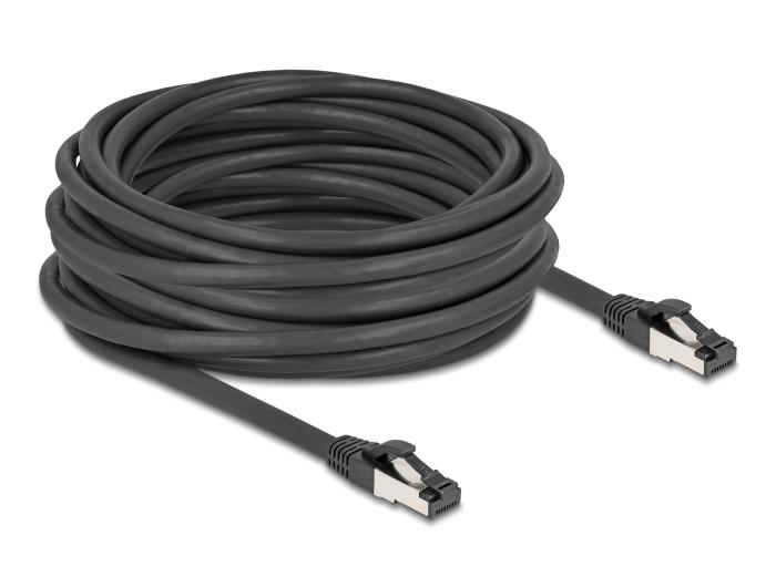 Delock RJ45 Netwerkkabel Cat.8.1 S/FTP 10 m tot 40 Gbps zwart