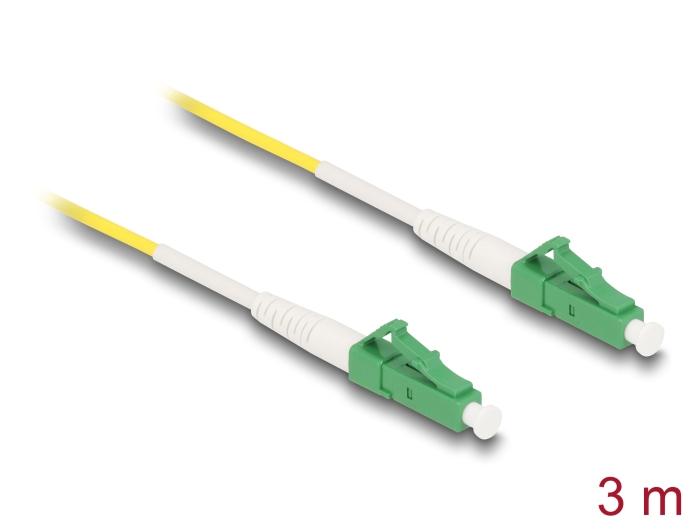 Delock Glasvezelkabel LC-APC naar LC-APC Simplex Singlemode OS2 3 m