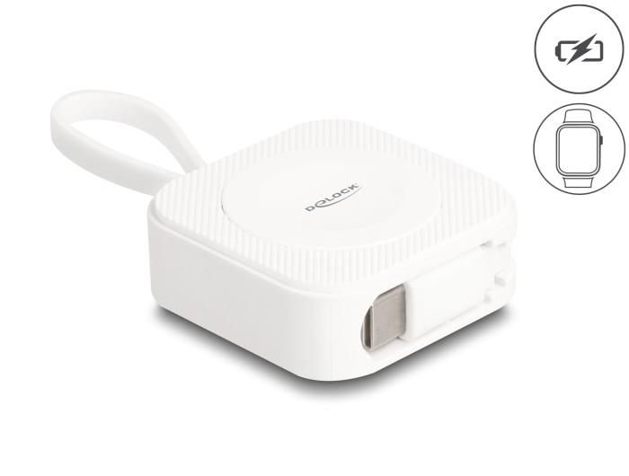 Delock USB Type-C™ oplaadpad voor Apple Watch wit magnetisch