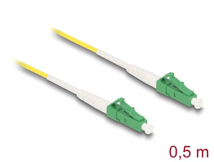 Delock Glasvezelkabel LC-APC naar LC-APC Simplex Singlemode OS2 0,5