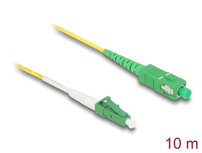 Delock Glasvezelkabel LC-APC naar SC-APC Simplex Singlemode OS2 10