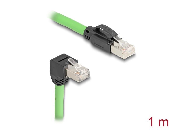 Delock RJ45 netwerkkabel Cat.6A Stekker naar Stekker onderhoekig SF/UTP