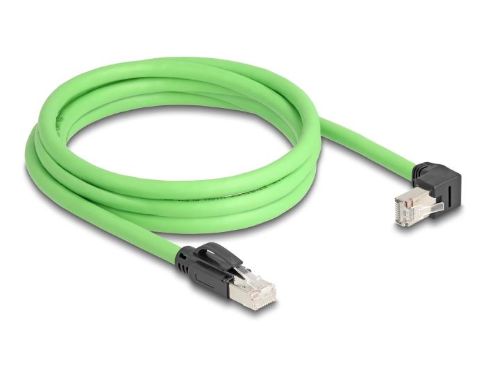 Delock RJ45 Netwerkkabel Cat.6A Stekker naar Stekker onderhoekig SF/UTP