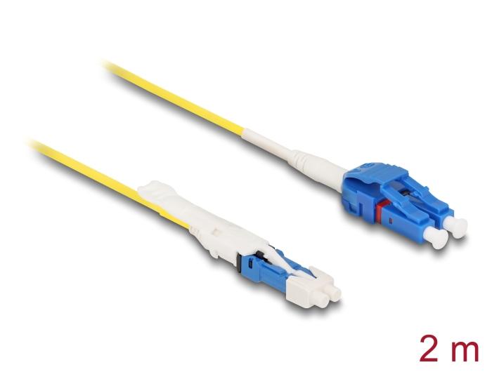 Delock Glasvezel Kabel CS Stekker naar LC Duplex UPC Singlemode G657A2 / OS2 Unibo