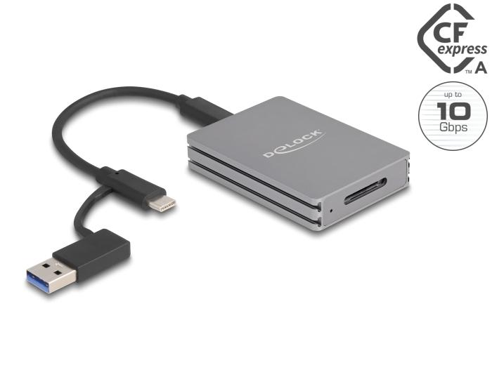 Delock USB Type-C™ Card Reader voor CFexpress Type A geheugenkaarten