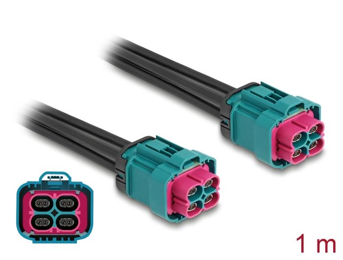 Delock Kabel HDMTD Z Quad Stekker naar HDMTD Z Quad Stekker 1 m IP67 Beschermingsklasse