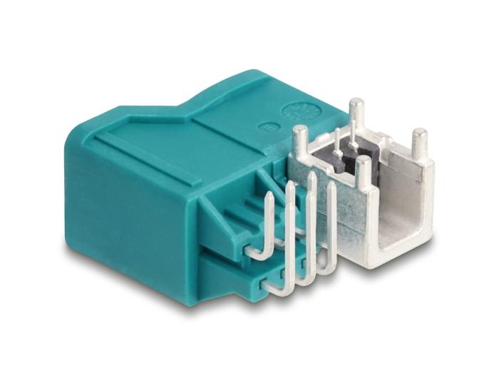 Delock HDMTD single + Powerpin Stekker gehoekte voor PCB