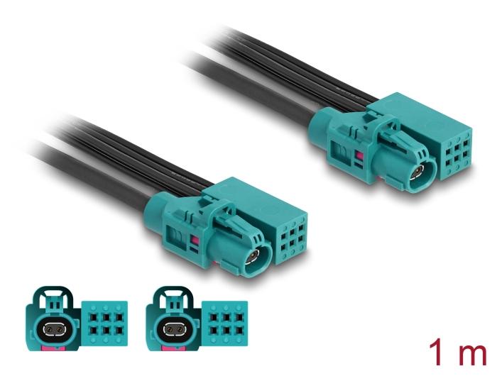 Delock Kabel HDMTD Z single + Powerpin Stekker naar HDMTD Z single + Powerpin