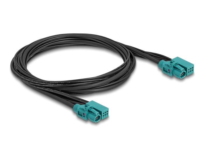 Delock Kabel HDMTD Z single + Powerpin Stekker naar HDMTD Z single + Powerpin