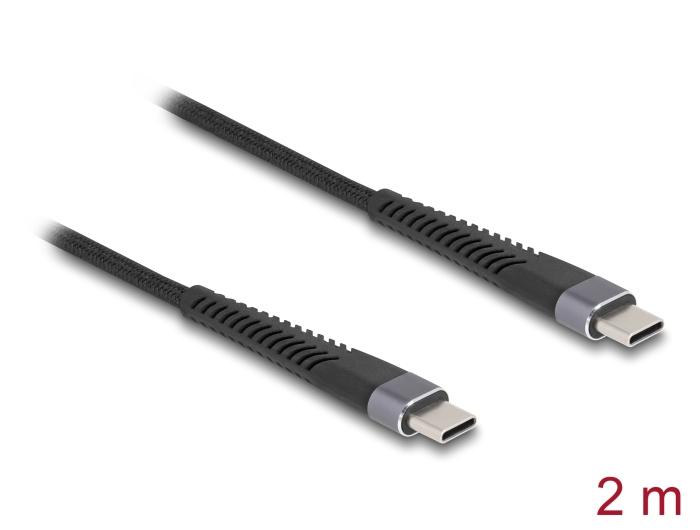 Delock USB 2.0 Kabel USB Type-C™ Stekker op Stekker met verlengd Kn