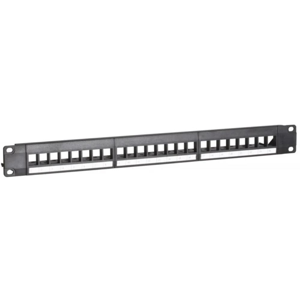 1U 24-poorts patchpaneel Keystones Patchkast 19 inch Serverkast Datakast