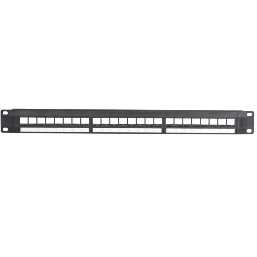 1U 24-poorts patchpaneel Keystones Patchkast 19 inch Serverkast Datakast