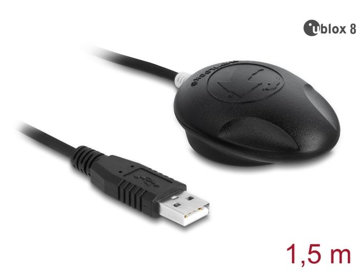 Navilock NL-802U EVA-M8Q USB 2.0 Multi GNSS Ontvanger u-blox 8 1,5 m