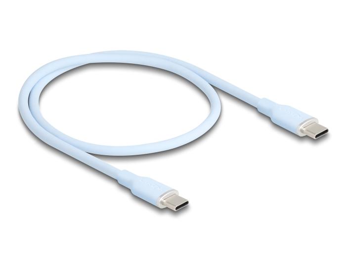 Delock USB 2.0 Kabel USB Type-C™ Stekker op Stekker PD 3.0 60 W 0,5 m bl