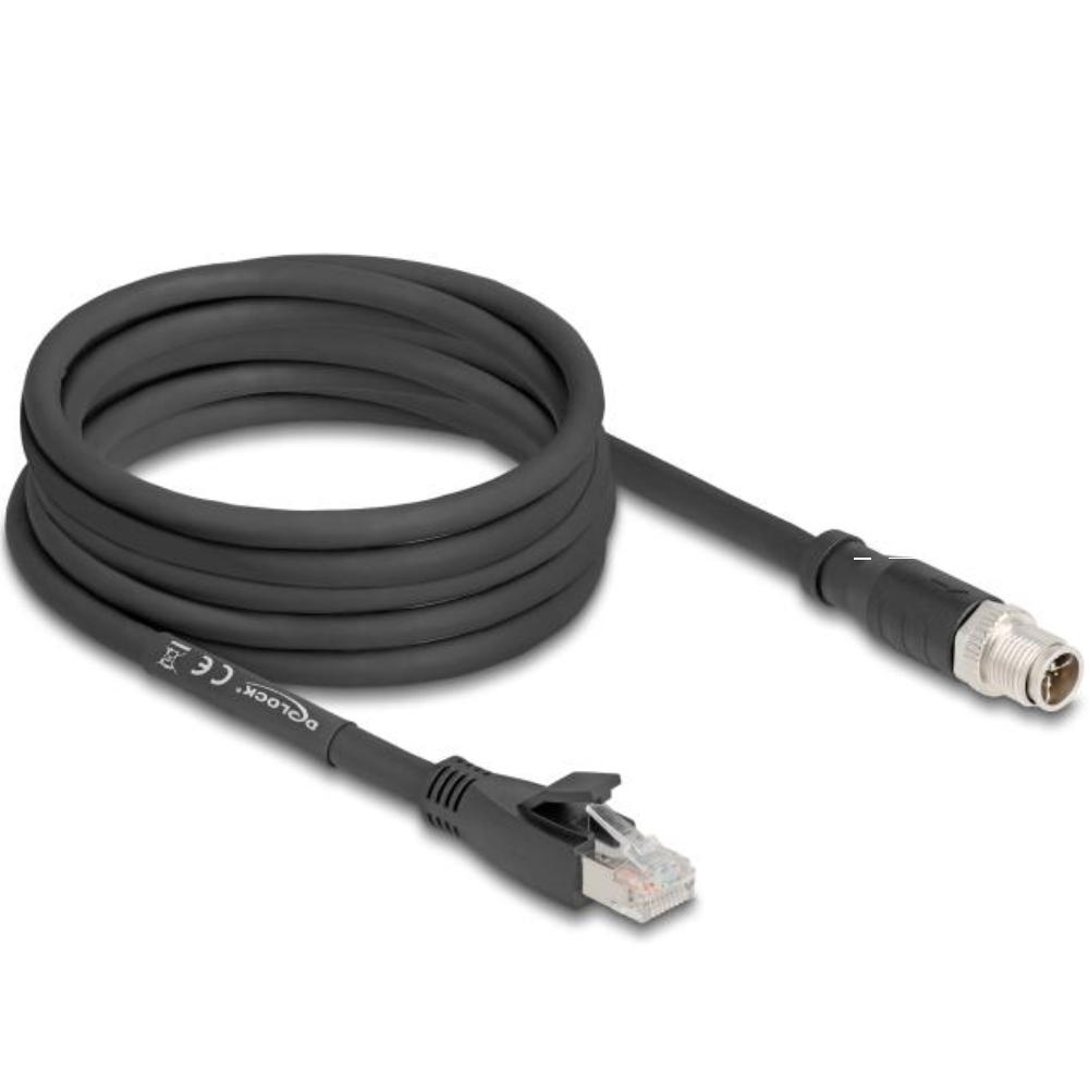 M12 naar RJ45 kabel - Delock