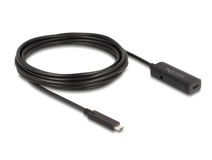 Delock Actieve USB 10 Gbps Verlengkabel USB Type-C™ 5 m