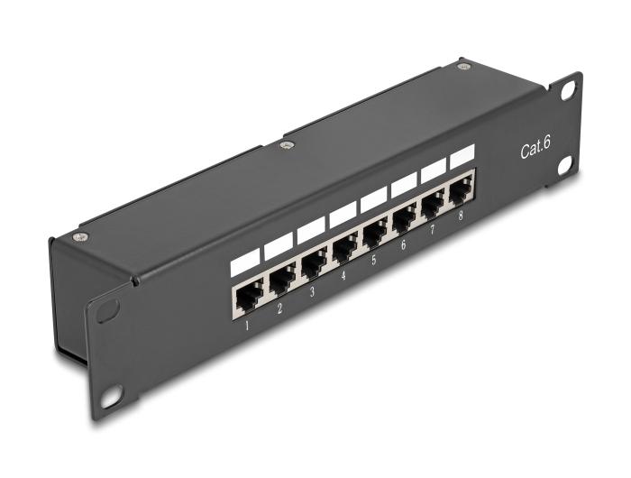 Delock 10″ Koppeling-Patchpanel 8-poorts Cat.6