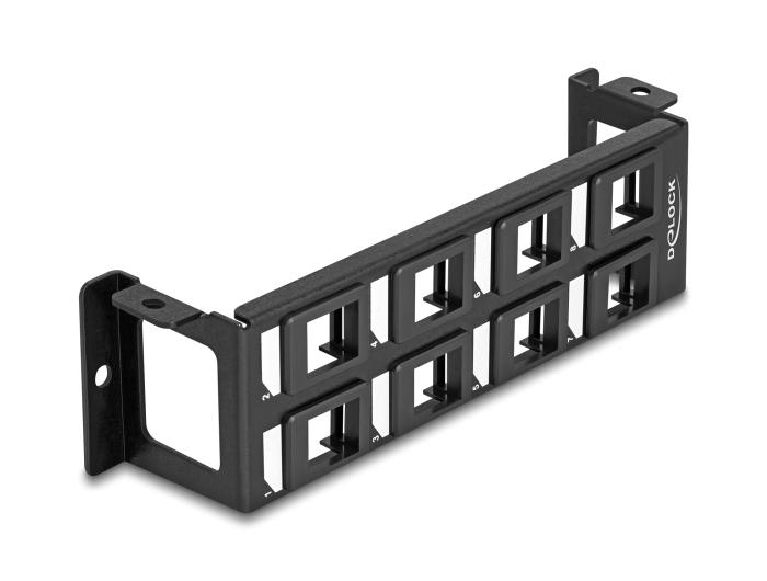 Delock Keystone-bevestiging 8-poorts paneel verticale montage