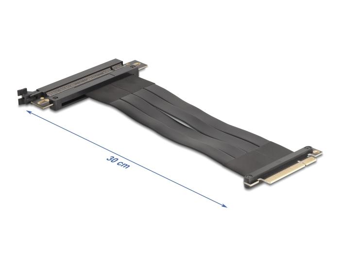Delock Riserkaart PCI Express 3.0 x8 Stekker naar x16 Slot met Kabel 30 cm