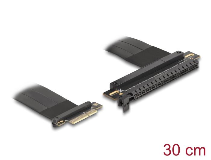 Delock Riserkaart PCI Express 3.0 x4 Stekker naar x16 Slot met Kabel 30 cm
