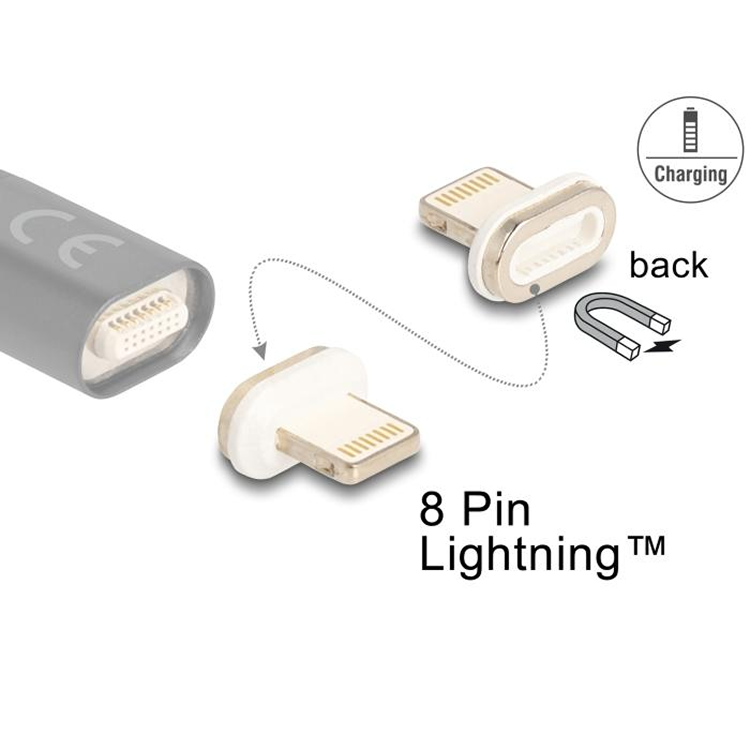Magnetische 8pin lightning reserve adapter