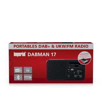 DABMAN 17 draagbare DAB+/FM-radio met Bluetooth zwart - Imperial