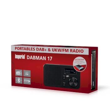 DABMAN 17 draagbare DAB+/FM-radio met Bluetooth zwart - Imperial