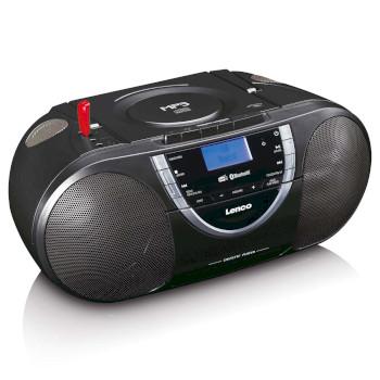 Draagbare DAB+ en FM-radio met CD-cassette en Bluetooth Zwart - Lenco