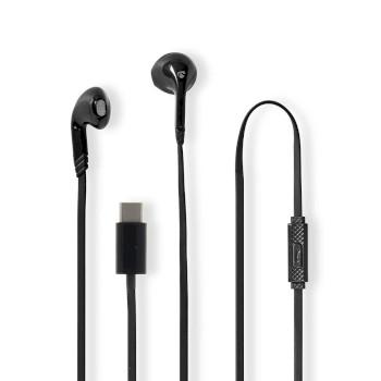 Bedrade Koptelefoon USB-C™ Kabellengte: 1.20 m Ingebouwde - Nedis