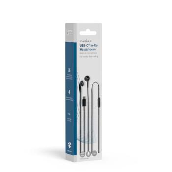 Bedrade Koptelefoon USB-C™ Kabellengte: 1.20 m Ingebouwde - Nedis