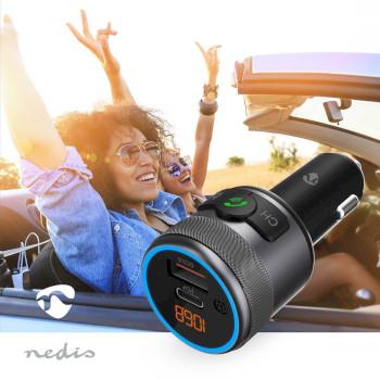 FM-Audiotransmitter voor Auto Gefixeerd Handsfree bellen 1  - Nedis