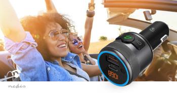 FM-Audiotransmitter voor Auto Gefixeerd Handsfree bellen 1  - Nedis