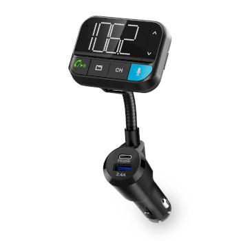 FM-Audiotransmitter voor Auto Zwanenhals Handsfree bellen 2 