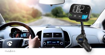 FM-Audiotransmitter voor Auto Zwanenhals Handsfree bellen 2  - Nedis