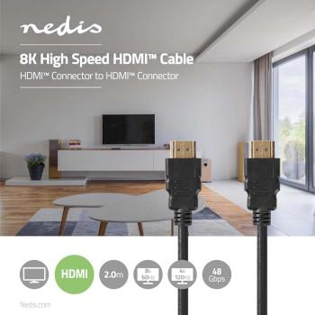 Ultra High Speed HDMI™-Kabel HDMI™ Connector HDMI™ - Nedis