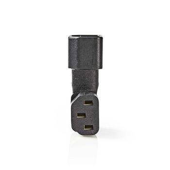 Verlengstekker IEC-320-C13 IEC-320-C14 Links Gehoekt Vernikkeld - Nedis