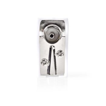 IEC (Coax) Connector Gehoekt Female Vernikkeld 75 Ohm Schroef - Nedis