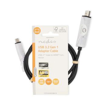 USB-C™ Adapter USB 3.2 Gen 1 USB-C™ Male HDMI™ Connector - Nedis