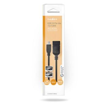 USB-Adapter USB 2.0 Mini 5-Pin Male USB-A Female 480 Mbps OTG - Nedis