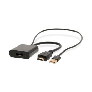HDMI™-Adapter HDMI™ Connector DisplayPort Male / USB-A Male - Nedis