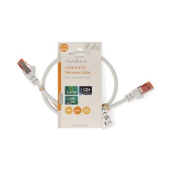 CAT6 Netwerkkabel RJ45 Male RJ45 Male S/FTP 0.50 m Rond LSZH - Nedis