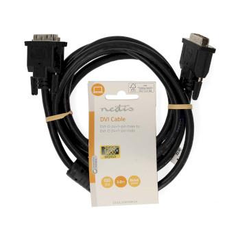 DVI-Kabel DVI-D 24+1-Pins Male DVI-D 24+1-Pins Male 2560x1600 - Nedis